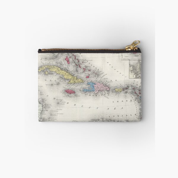 Item preview, Vintage Map of The Caribbean (1865) designed and sold by BravuraMedia.