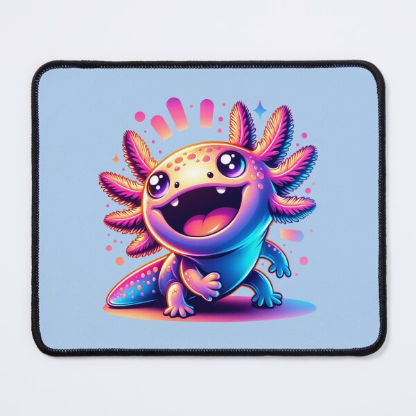 Item preview, happy smiling axolotl designed and sold by crea8iveway.