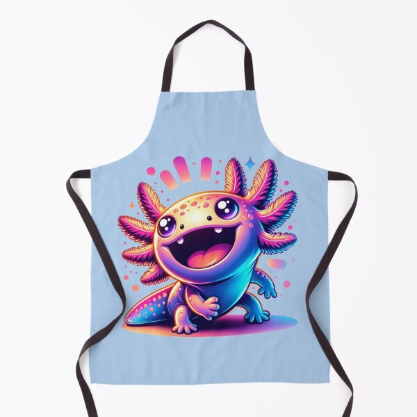 Item preview, happy smiling axolotl designed and sold by crea8iveway.