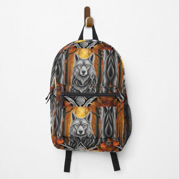 Item preview, wolf head effigy, totem animal, Celtic symbolism, autumn background designed and sold by Creativesphotos.