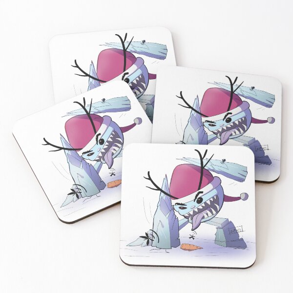 Item preview, Ice monster snowman crushes moths designed and sold by ZuPixels.