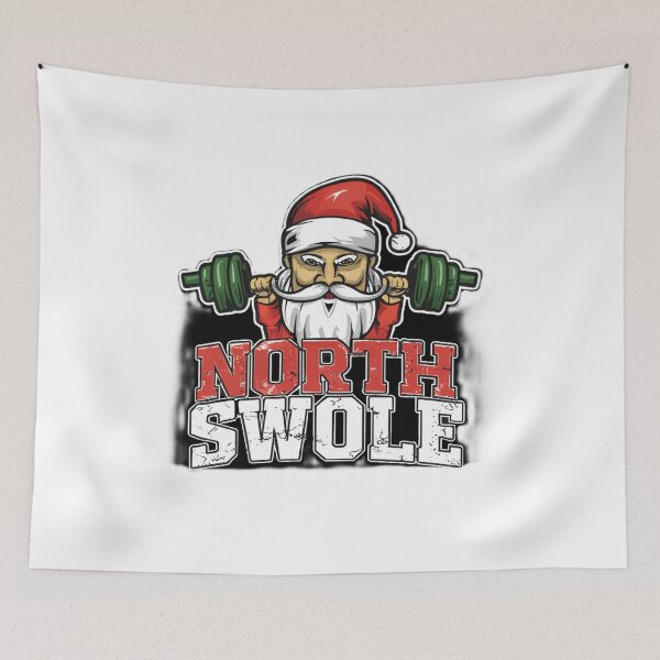 Item preview, Welcome to the North Muscle Santa Christmas Workout designed and sold by medbouk1.