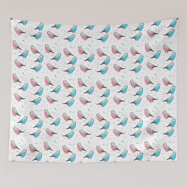 Item preview, Chirpy Charm: Birdy Pattern designed and sold by ArtsByAsia.