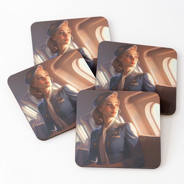 Item preview, Scandinavian stewardess designed and sold by AI-Crafted.