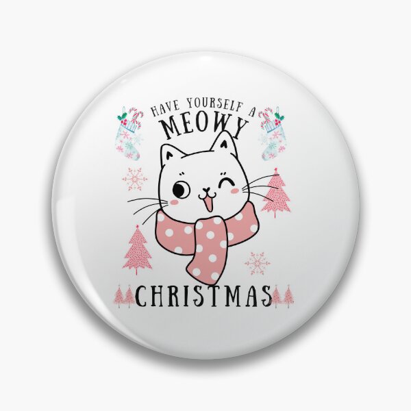 Item preview, Have Yourself A Meowy Christmas Xmas Cat Animals designed and sold by Hussain Shirts.