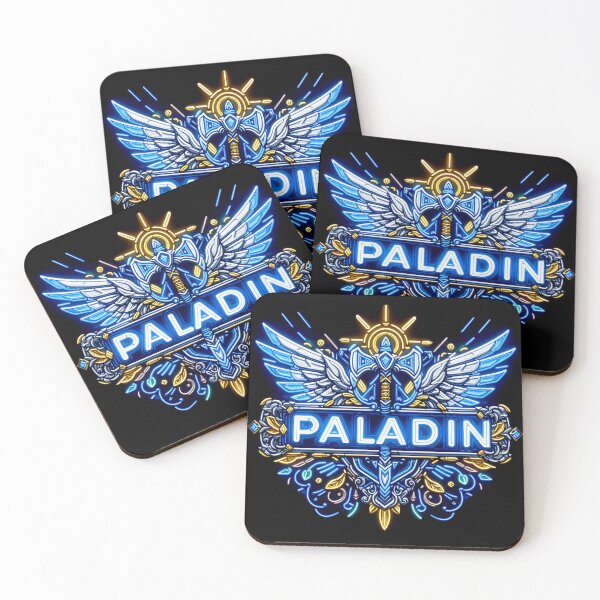 Item preview, Paladin World of Warcraft Inspired Neon Crest designed and sold by CandyCrab.
