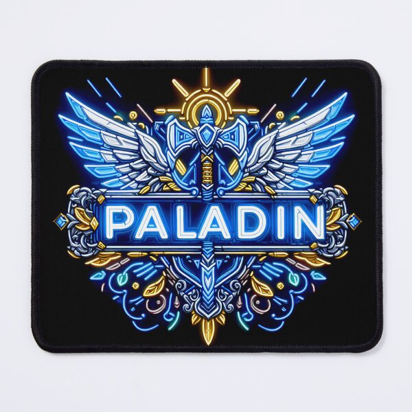 Item preview, Paladin World of Warcraft Inspired Neon Crest designed and sold by CandyCrab.