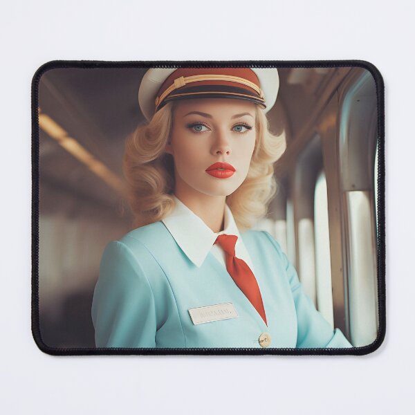 Item preview, Scandinavian stewardess  designed and sold by AI-Crafted.