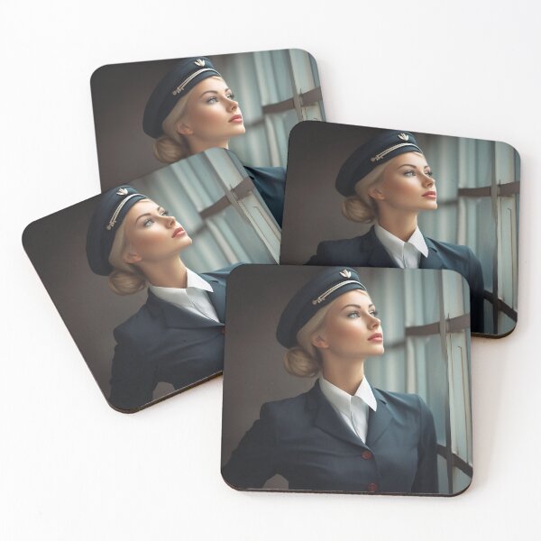 Item preview, Scandinavian stewardess designed and sold by AI-Crafted.