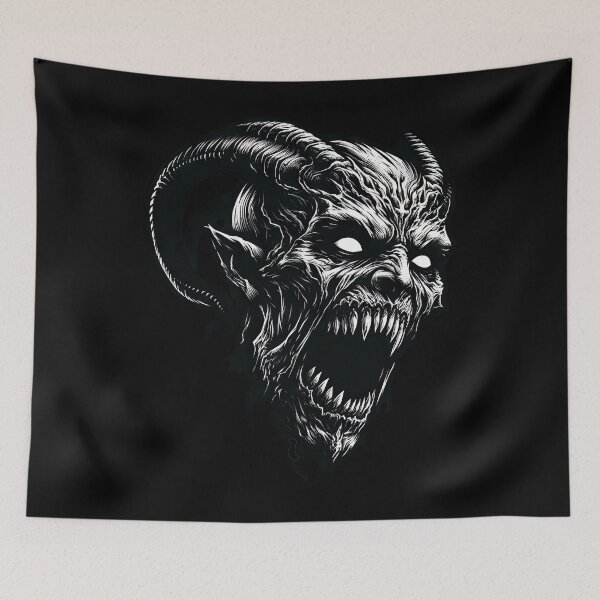Item preview, Infernal Demon Face designed and sold by psychcyberpunk.