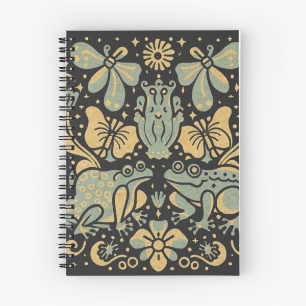 Item preview, Vintage Meadowcore Cottagecore Frogs Butterfly Flower Aesthetic designed and sold by MeadowLoom.
