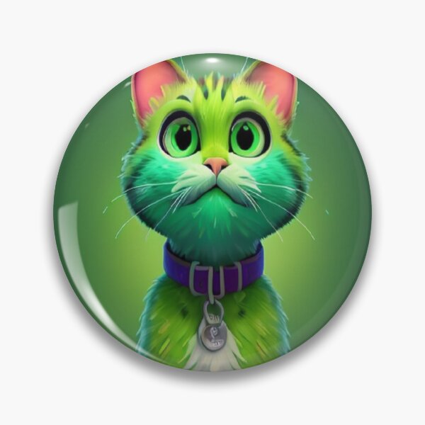 Item preview, Green cat designed and sold by saly55887.