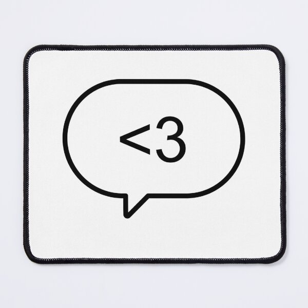Item preview, Heart Message Black <3 designed and sold by Daikon.