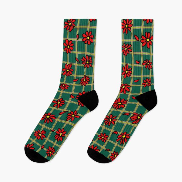 Item preview, Simple Red Flowers Pattern designed and sold by Kabira77.