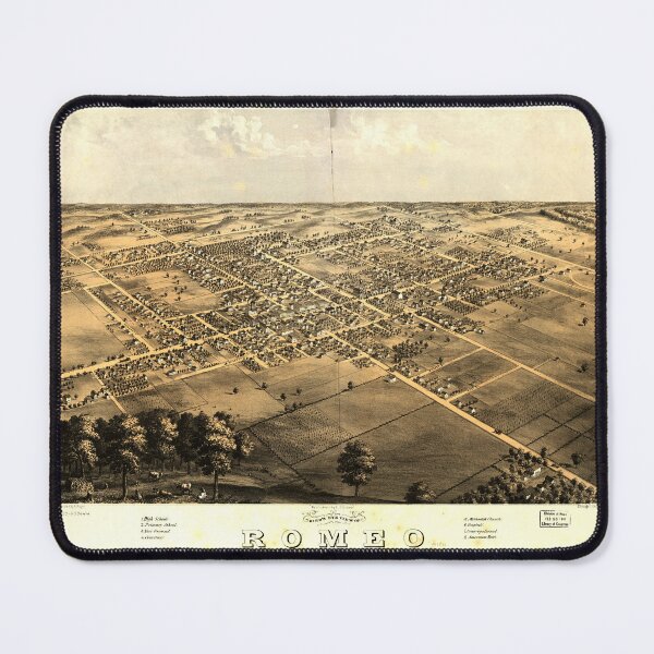 Item preview, Romeo, Michigan (1868) designed and sold by allhistory.