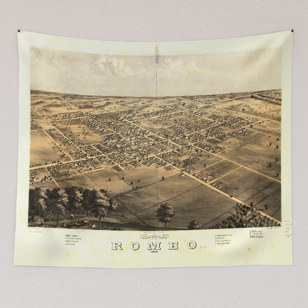 Item preview, Romeo, Michigan (1868) designed and sold by allhistory.