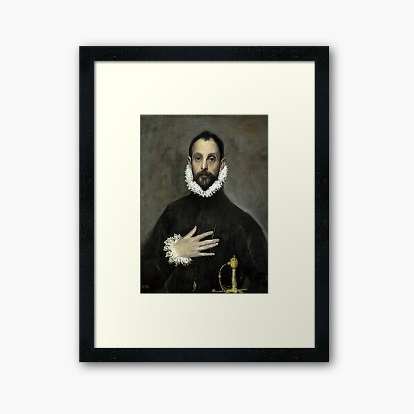 Item preview, The Nobleman with his Hand on his Chest by El Greco designed and sold by arkitekta.