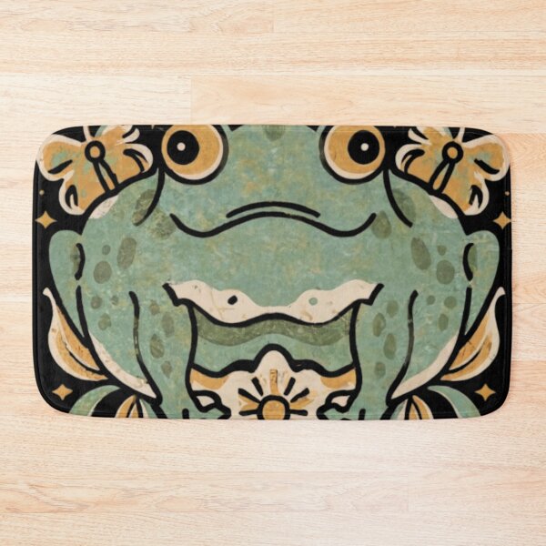Item preview, Retro Meadowcore Cottagecore Frogs Butterfly Art Aesthetic designed and sold by MeadowLoom.