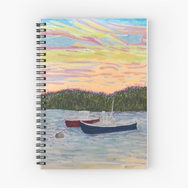 Item preview, Lubec Maine harbor sunset designed and sold by 1979byShari.