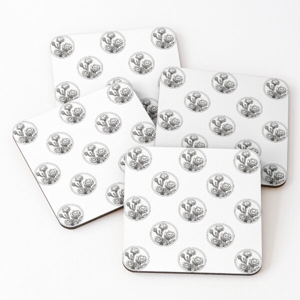 Item preview, Cactus 1 | monochrome cactus | cactus flower | desert flower designed and sold by JackrabbitPub.