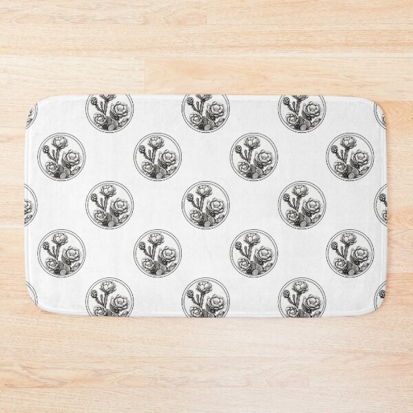 Item preview, Cactus 1 | monochrome cactus | cactus flower | desert flower designed and sold by JackrabbitPub.