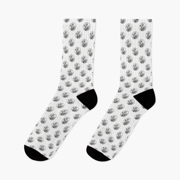 Item preview, Cactus 1 | monochrome cactus | cactus flower | desert flower designed and sold by JackrabbitPub.