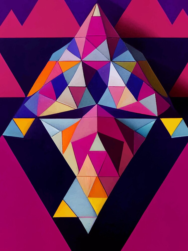 Thumbnail 4 of 4, iPhone Case, Grandomastery Abstract Triangles designed and sold by Grandomastery.