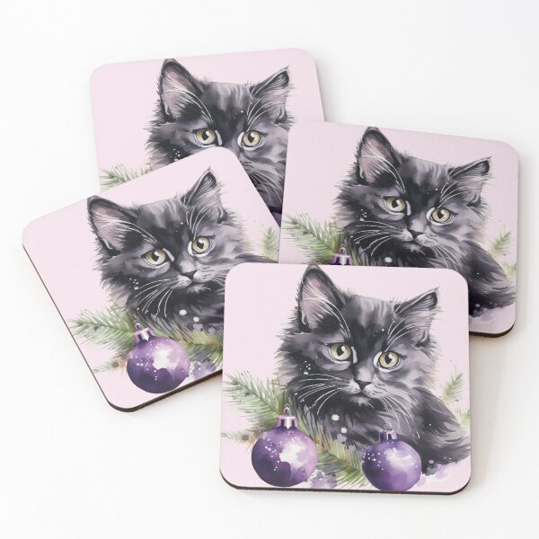 Item preview, Cute Christmas Cat designed and sold by PatternCabinet-.