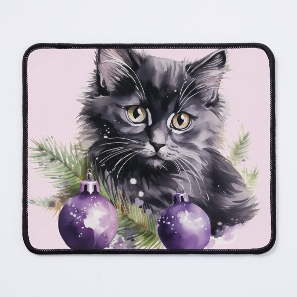 Item preview, Cute Christmas Cat designed and sold by PatternCabinet-.