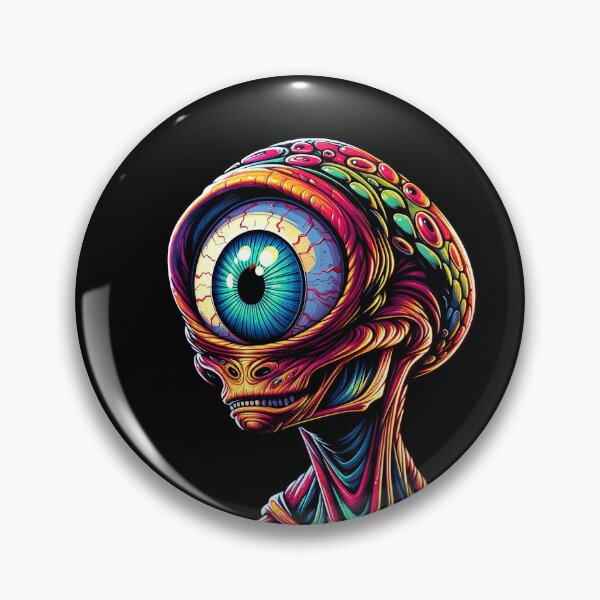 Item preview, Vibrant Cyclops Alien Observer designed and sold by psychcyberpunk.