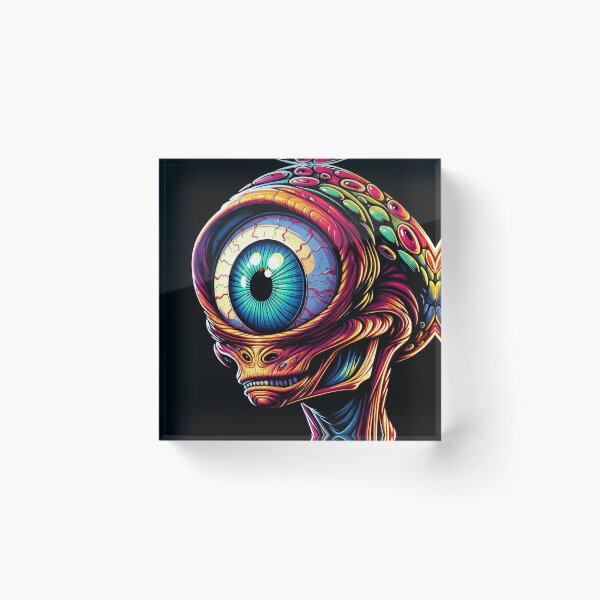 Item preview, Vibrant Cyclops Alien Observer designed and sold by psychcyberpunk.