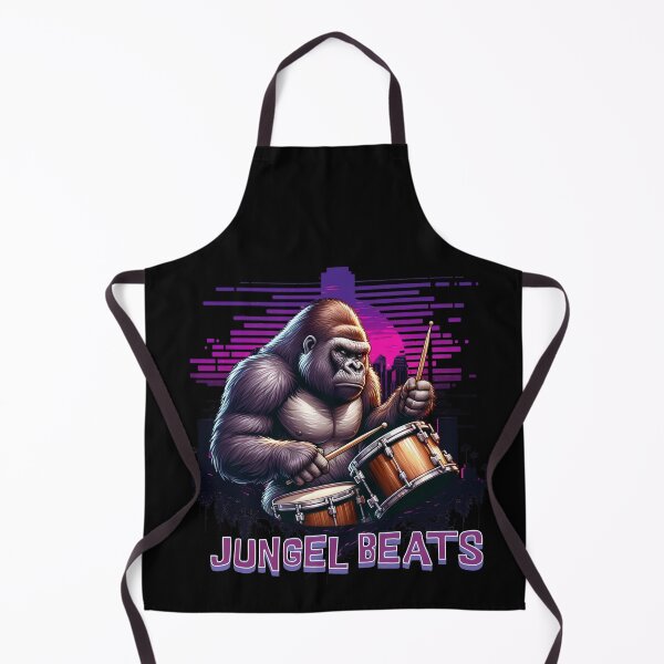 Item preview, JUNGEL BEATS GORILLA PLAYING THE DRUMS designed and sold by HYPeR-NaTUrE.