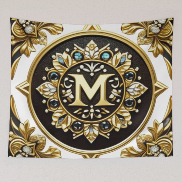 Item preview, Fancy gold M designed and sold by Roxburylane.