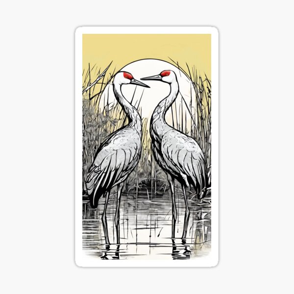 Item preview, Sandhill Cranes designed and sold by okexpeditions.
