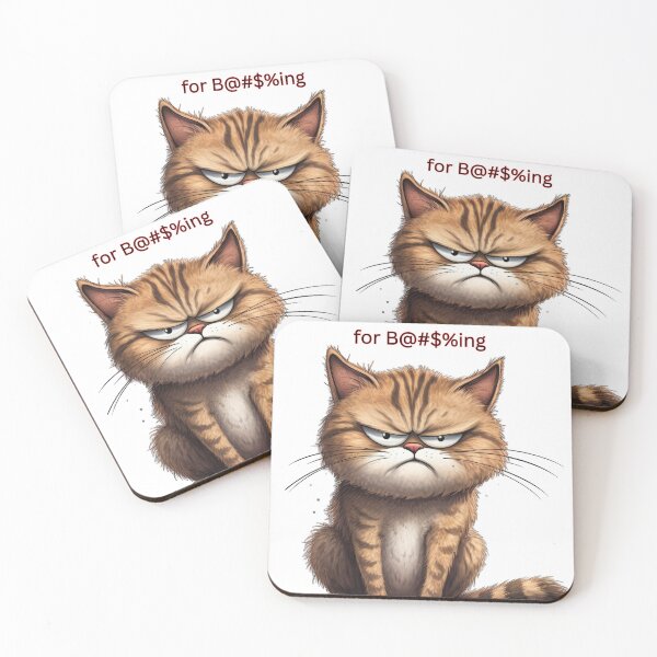 Item preview, Not in the Mood for B@#$%ing angry cat funny design designed and sold by Victornewyork.