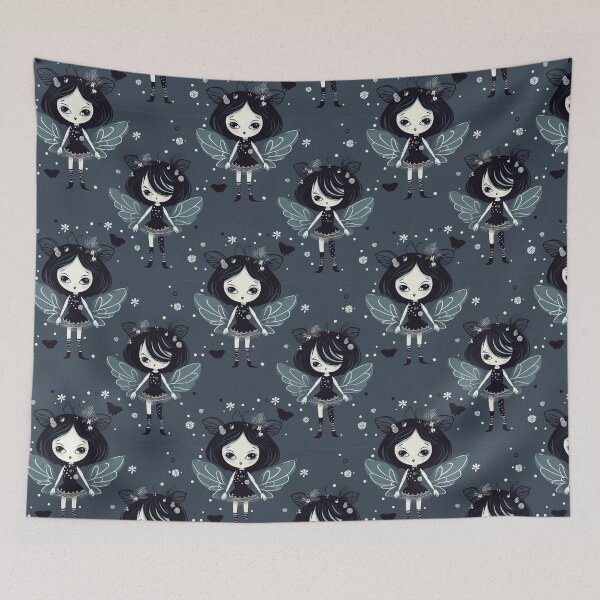 Item preview, Gothic Fairies Pattern #2 designed and sold by Driftwood Spirits.
