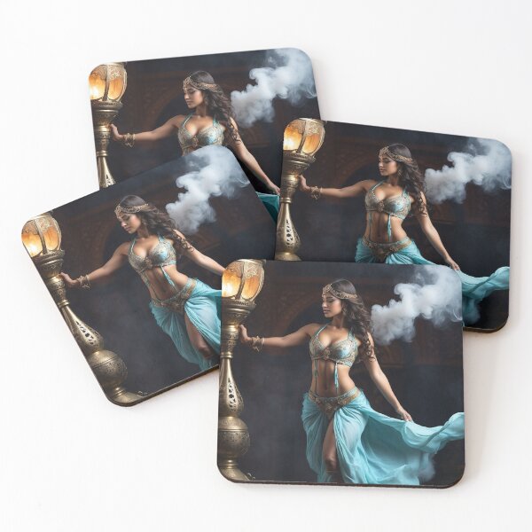 Item preview, A Beautiful Genie and her Magic Lantern - 3 designed and sold by nyathiwa.