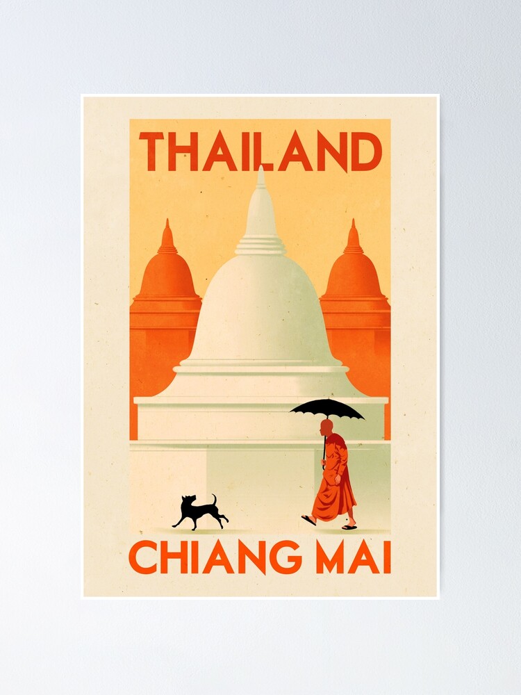 Thumbnail 1 of 3, Poster, Travel Poster - Chiang Mai Thailand designed and sold by ruiricardo.