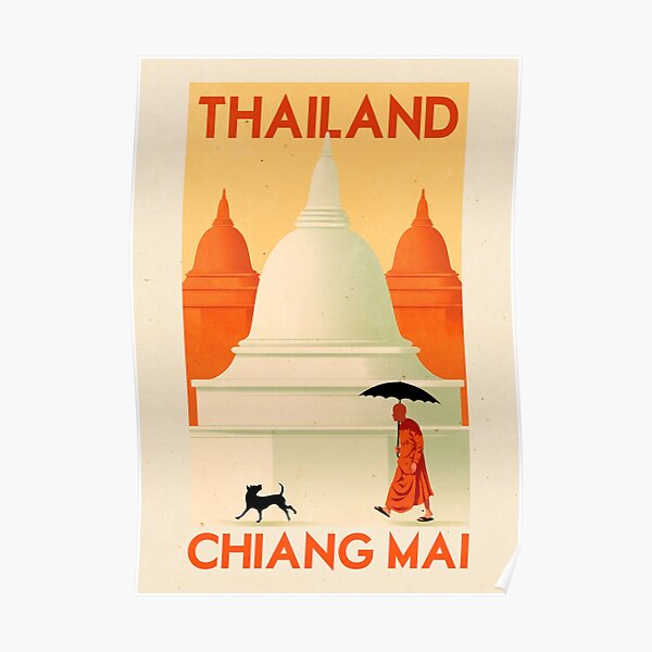 Travel Poster - Chiang Mai Thailand Poster