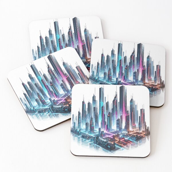 Item preview, Futuristic cityscape designed and sold by LongIslandDesgn.