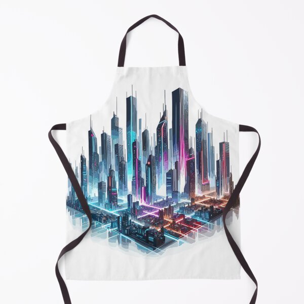 Item preview, Futuristic cityscape designed and sold by LongIslandDesgn.