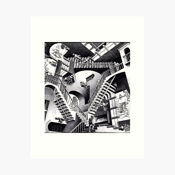 Aperçu de l'œuvre M.C. Relativité d'Escher créée et vendue par special-artist.