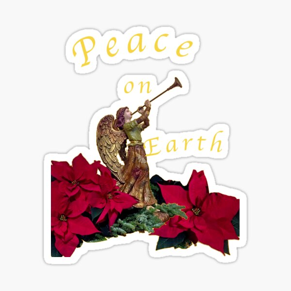Peace On Earth; Vintage Christmas Sticker