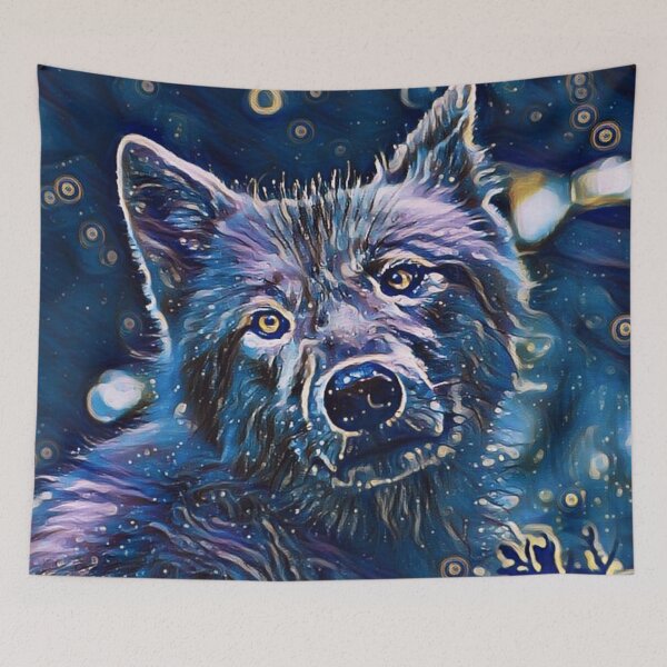 Item preview, Galaxy Wolf designed and sold by wildlifezen.