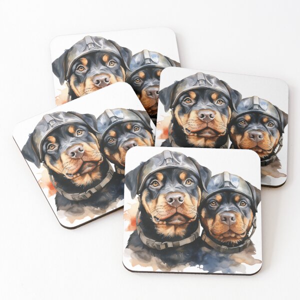 Item preview, Cute rottweiler puppy // rottweiler puppy cute design // rottweiler Dog mats, cute puppy pet bandanas, Puppy cute dog Poster designed and sold by SMARTKIT  DESIGNAGENCY.