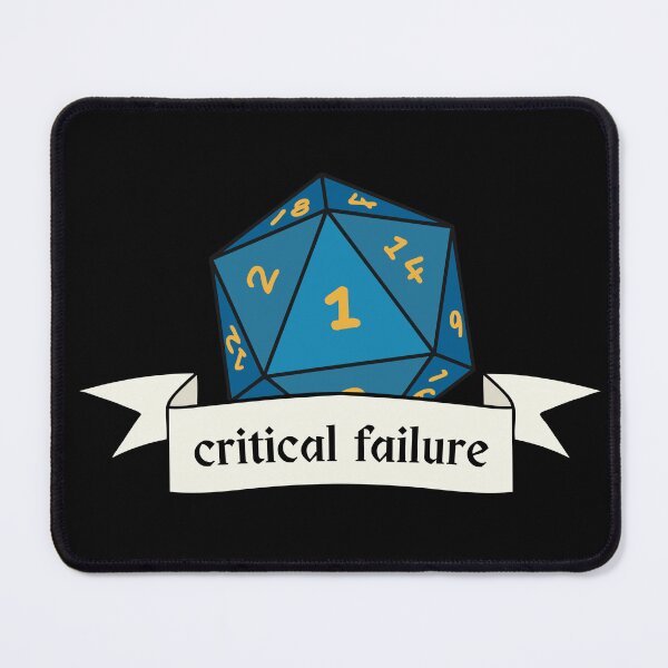 Item preview, critical failure dnd dice  designed and sold by thisisbluetiful.