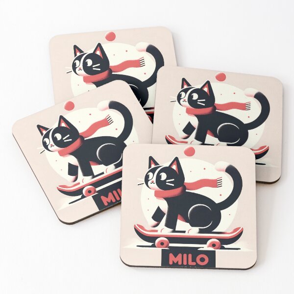 Item preview, Skateboarding Cat Illustration designed and sold by FayeWong.