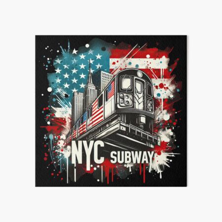 Artikel-Vorschau von New York Subway Christmas Edition NYC U-Bahn-Zug, designt und verkauft von MayaDelaye.
