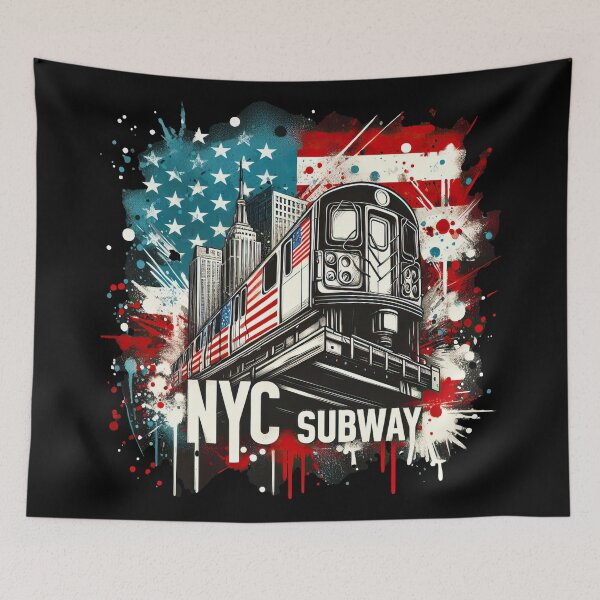 Item preview, New York Subway Christmas Edition NYC Subway Train designed and sold by MayaDelaye.