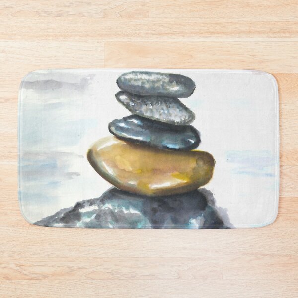 Item preview, Shiny Pebble Stack in River designed and sold by Marie W.
